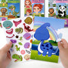 Face Changing Stickers Early Learning DIY Puzzle Stickers Toys(Animal)