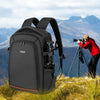 PULUZ Outdoor Portable Waterproof Scratch-proof Dual Shoulders Backpack Handheld PTZ Stabilizer Camera Bag with Rain Cover for Digital Camera, DJI Ronin-SC / Ronin-S (Black)