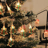 LED Christmas Lights String Christmas Tree Decoration Lamps Holiday Scene Decor, Length: 1.5m 10 Lights Battery Constant Bright(Christmas Tree)