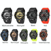 SMAEL 8081 Multifunctional Waterproof Luminous Numeric Digital Dual Display Outdoor Sports Watch(Army Green)