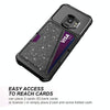 For Samsung Galaxy S9 Glitter Magnetic Card Bag Phone Case(Black)