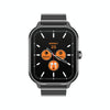 D8 Pro 2.01 inch 2 in 1 Bluetooth Earphone Steel Strap Smart Watch, Support NFC with Cover(Black)