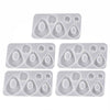5pcs DIY Crystal Epoxy Earrings Silicone Mold Pendant Jewelry Mold, Spec: Big Water Drop
