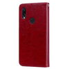 Business Style Oil Wax Texture Horizontal Flip Leather Case for Xiaomi Redmi 7, with Holder & Card Slots & Wallet (Red)