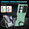 For Samsung Galaxy S25 Ultra 5G Sliding Camshield MagSafe Holder TPU Hybrid PC Phone Case(Light Blue)