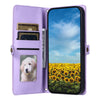 For Redmi Note 13 5G Global Wallet Multi-card Slot Leather Phone Case with Lanyard(Purple)