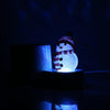 K910 LED Christmas Snowman Decor Projection Lamp(White)