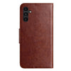 For Samsung Galaxy A56 5G Butterfly Flower Pattern Flip Leather Phone Case(Brown)