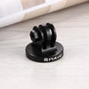 PULUZ 1/4 inch Screw Hole Tripod Mount CNC Adapter for GoPro, Insta360, DJI and Other Action Cameras(Black)