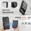 For iPhone 11 JEEHOOD J06 British Style RFID MagSafe Card Bag PU Phone Case(Black)