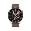 DT3 Max 1.36 inch Leather Watchband Color Screen Smart Watch(Silver)