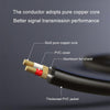 0.5m JINGHUA 6.5mm Audio Cable Male to Male Microphone Instrument Tuning Cable