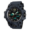 SKMEI 1155B Multifunctional Men Outdoor Sports Noctilucent Waterproof Large Dial Wrist Watch(Denim Black)