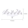 Bat Shape Shining Metal Car Free Sticker(Silver)