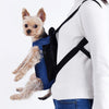 Blue Denim Dog Front Backpack Carrier (M) - Breathable & Secure