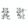 S925 Sterling Silver Fun Frog Ear Studs Women Earrings