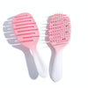 Fluffy High Skull Top Ribbed Hair Bouncing Comb Long Hair Styling Massage Comb, Color: Twill Pink