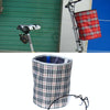 Bicycle Basket Cloth Hanging Basket Folding Bicycle Basket(Beige Square)