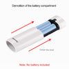 HAWEEL DIY 2x 18650 Battery (Not Included) 5600mAh Power Bank Shell Box with USB Output & Indicator(White)