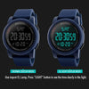 SKMEI 1257 Men Fashionable Outdoor 50m Waterproof Digital Watch Sports Wrist Watch(Blue)