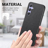For Samsung Galaxy A54 5G Twill Fabric Leather Skin Back Phone Case(Black)