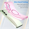 For Samsung Galaxy S24 FE 5G MagSafe Frosted Translucent TPU + PC Full Coverage Phone Case(Pink)
