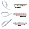 1m Sticky Scale Steel Ruler with Glue Scale Tape Measure Self-adhesive Ruler, Specification:Middle Point