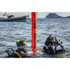 210D Nylon Automatic Seal Safety Signal Diving Mark Diving Buoy, Size:120 x 15cm(Fluorescent Yellow)