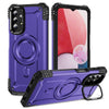 For Samsung Galaxy A13 5G Lens Holder MagSafe Phone Case(Purple)