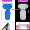 1pair 2 in 1 Anti-grinding Silicone Thickened Heel Stickers(Complexion)