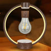 Magnetic Levitation Light Bulb Table Lamp Desktop Ambient Luminous Night Light, Specification: UK Plug(Dark Color)
