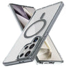 For Samsung Galaxy S25 Ultra 5G Ice Color Magnetic Series TPU Hybrid Acrylic Magsafe Phone Case(Gray)