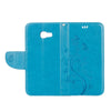 For Galaxy A3 (2017) / A320 Butterflies Love Flowers Embossing Horizontal Flip Leather Case with Holder & Card Slots & Wallet & Lanyard(Blue)