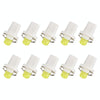 10 PCS 0.4W B8.5 Wedge Instrument Panel COB LED Light Dashboard Gauge Cluster Indicator Lamp Bulb (White Light)