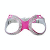 Rhinestone Leather Dog Harness, Magenta, Small