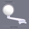 3R-094 Auxiliary Rear View Mirror Car Adjustable Blind Spot Mirror Wide Angle Auxiliary Rear View Side Mirror for Left Mirror(White)