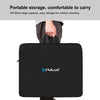 PULUZ 46cm Ring LED Lights Portable Zipper Storage Bag Carry Handbags, Size: 48cm x 55cm(Black)