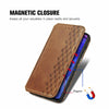 For Infinix Note 10 Pro Cubic Grid Pressed Horizontal Flip Magnetic PU Leather Case with Holder & Card Slots & Wallet(Brown)