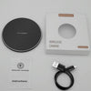 K8 10W Universal Aluminum Alloy Mobile Phone Wireless Charger, Specification:with 50cm Cable(Black)