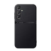 For Samsung Galaxy M35 5G Litchi Leather Magnetic Full Coverage Shockproof Phone Case(Black)