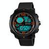 SANDA 762 Watch Men Watch Students Men Watch Fashion Trend Youth Waterproof Night light Sports Men(Orange)