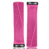 1 Pair WEST BIKING YP0804061 Bicycle Anti-Slip Shock Absorber Grip Mountain Bike Rubber Handlebar Cover(Rose Pink)