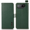 For Asus ROG Phone 7 KHAZNEH Side-Magnetic Litchi Genuine Leather RFID Phone Case(Green)