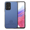 For Samsung Galaxy A53 5G Twill Fabric Leather Skin Back Phone Case(Blue)