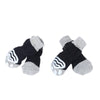 Dog Socks XL Dark Grey - Anti-Slip, Cotton, 4 Pack