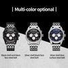 OCHSTIN 7260 Fashion Steel Strap Multifunctional Quartz Men Watch(Silver+Black)