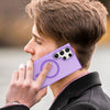 For Samsung Galaxy S23 Ultra 5G MagSafe Frosted Translucent TPU + PC Full Coverage Phone Case(Dark Purple)