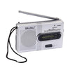 BAIJIALI BJLR21 Simple Retro Radio Full-Band Built-In Speaker Outdoor Portable Audio(Silver Gray)