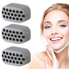 3PCS 4th Generation Masseter Ball Mandibular Trainer Facial Muscle Trainer Silicone Face-Lifting Device(Gray)