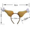 Thanksgiving Chicken Legs Headband Head Buckle Party Props, Style: Large